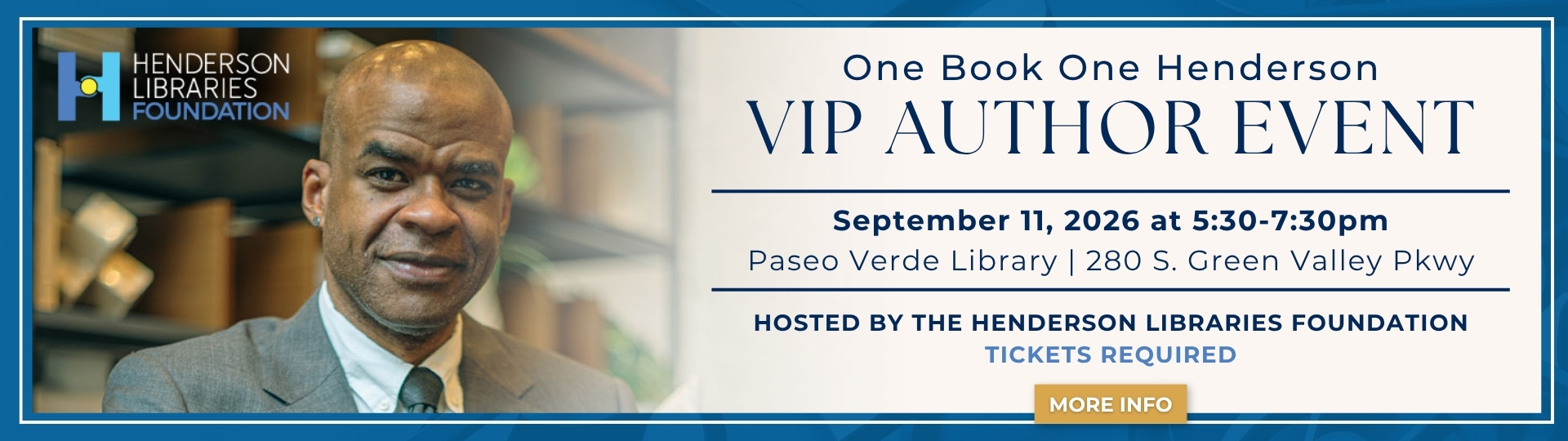 Henderson Libraries Foundation - OBOH VIP Author Event